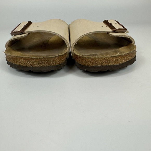 Birkenstock Madrid Womens Metallic Strap Slide Sandal Womens sz 41 US 10 Narrow - Picture 7 of 8